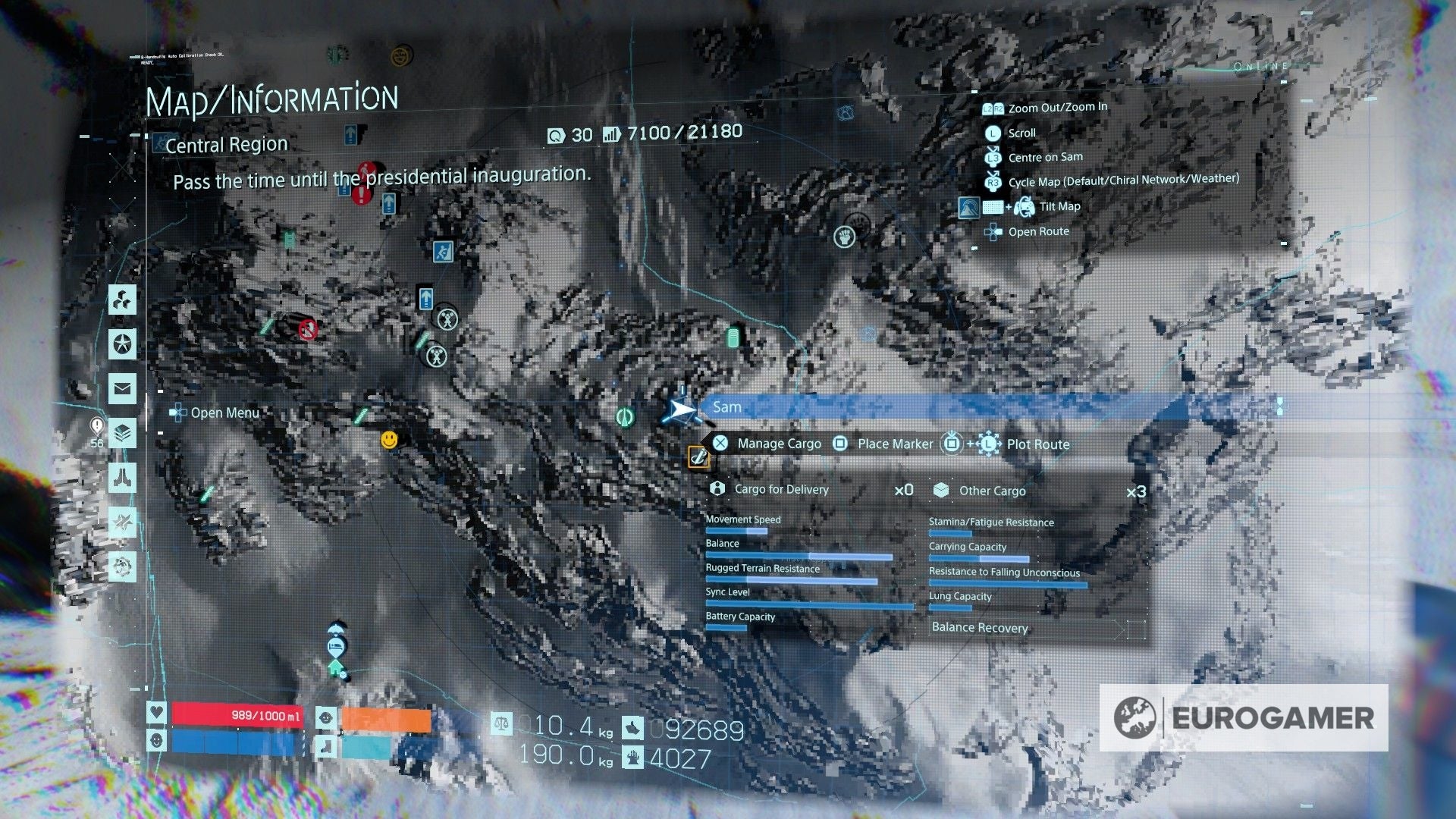 Death Stranding Memory Chip locations What 'glowing' objects mean and